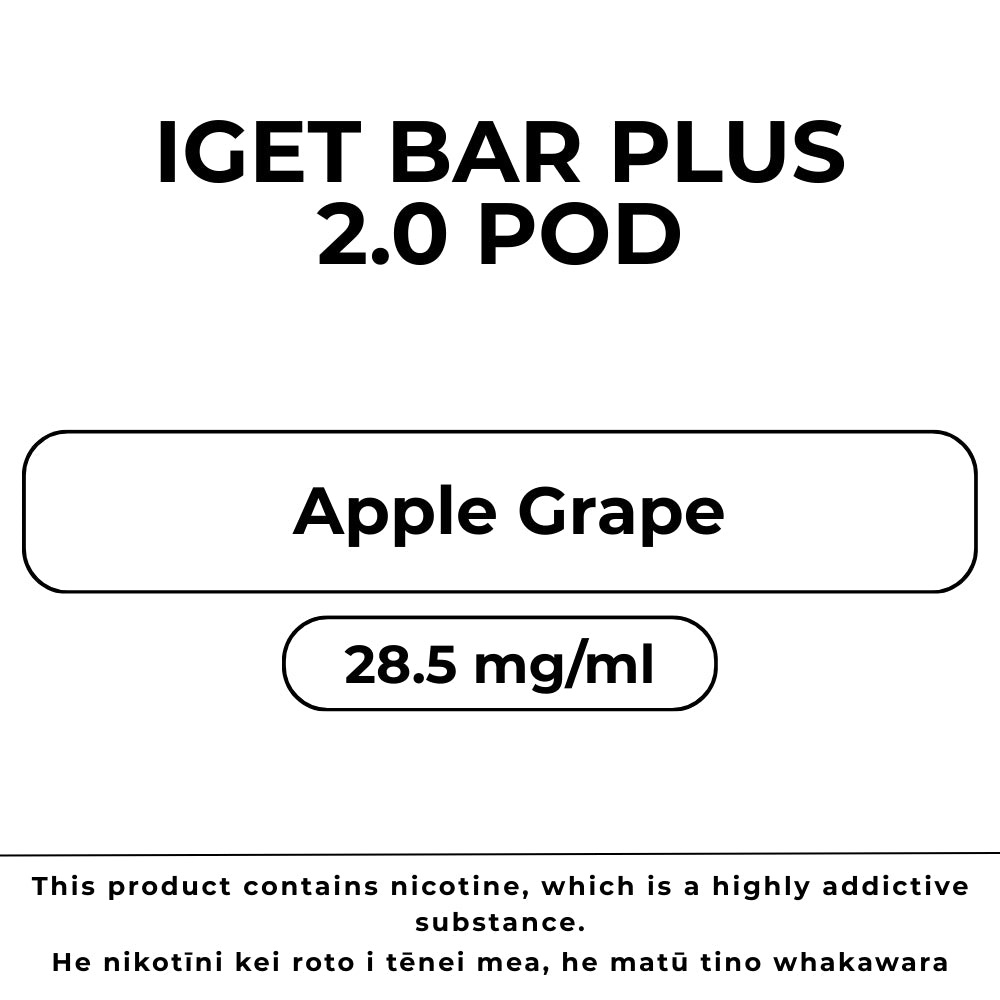 IGET Bar Plus 6k Pod Apple Grape