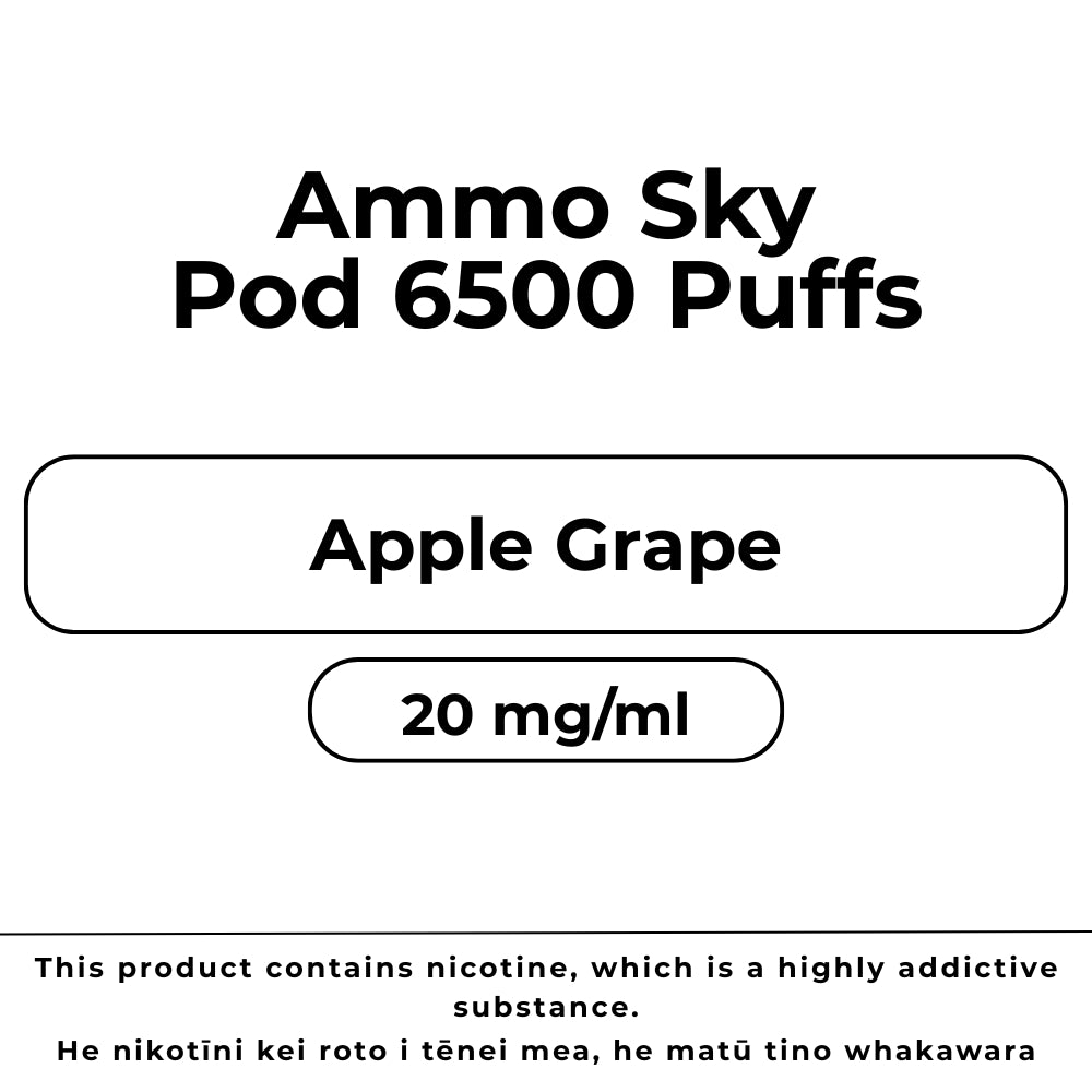 Ammo Sky Pod 20mg/ml Apple Grape