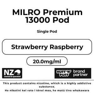 Milro Pod Strawberry Raspberry (Single Pack)