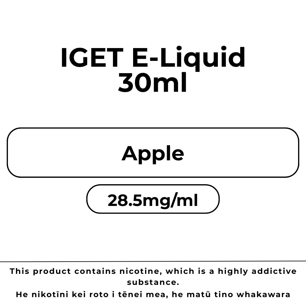 IGET E-Liquid Apple 28.5mg/ml