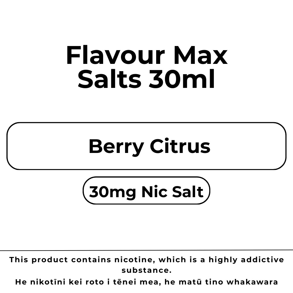 Flavour Max Salts 30mg Berry Citrus