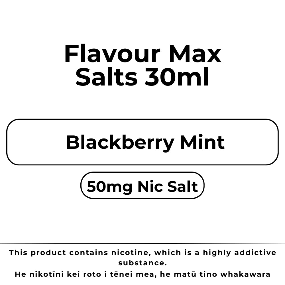 Flavour Max Salts 50mg Blackberry Mint