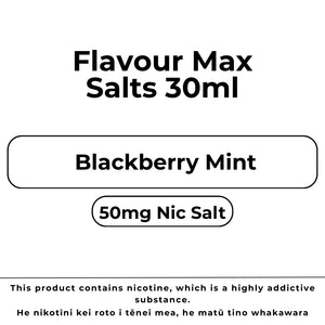 Flavour Max Salts 50mg Blackberry Mint