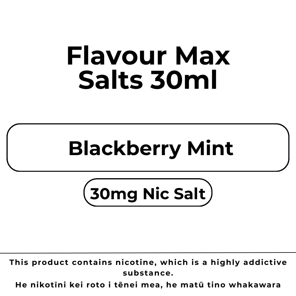 Flavour Max Salts 30mg Blackberry Mint