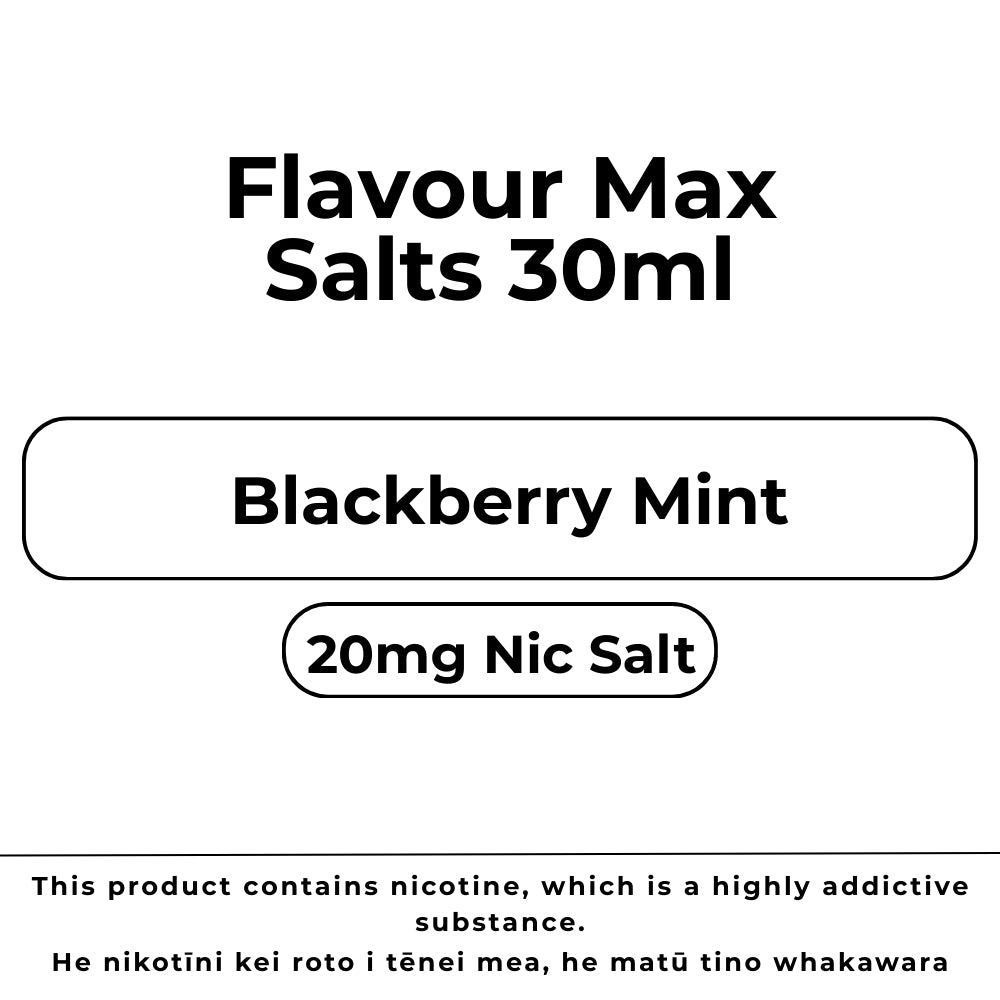 Flavour Max Salts 20mg Blackberry Mint
