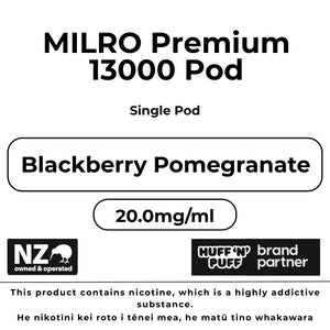 Milro Pod Blackberry Pomegranate (Single Pack)