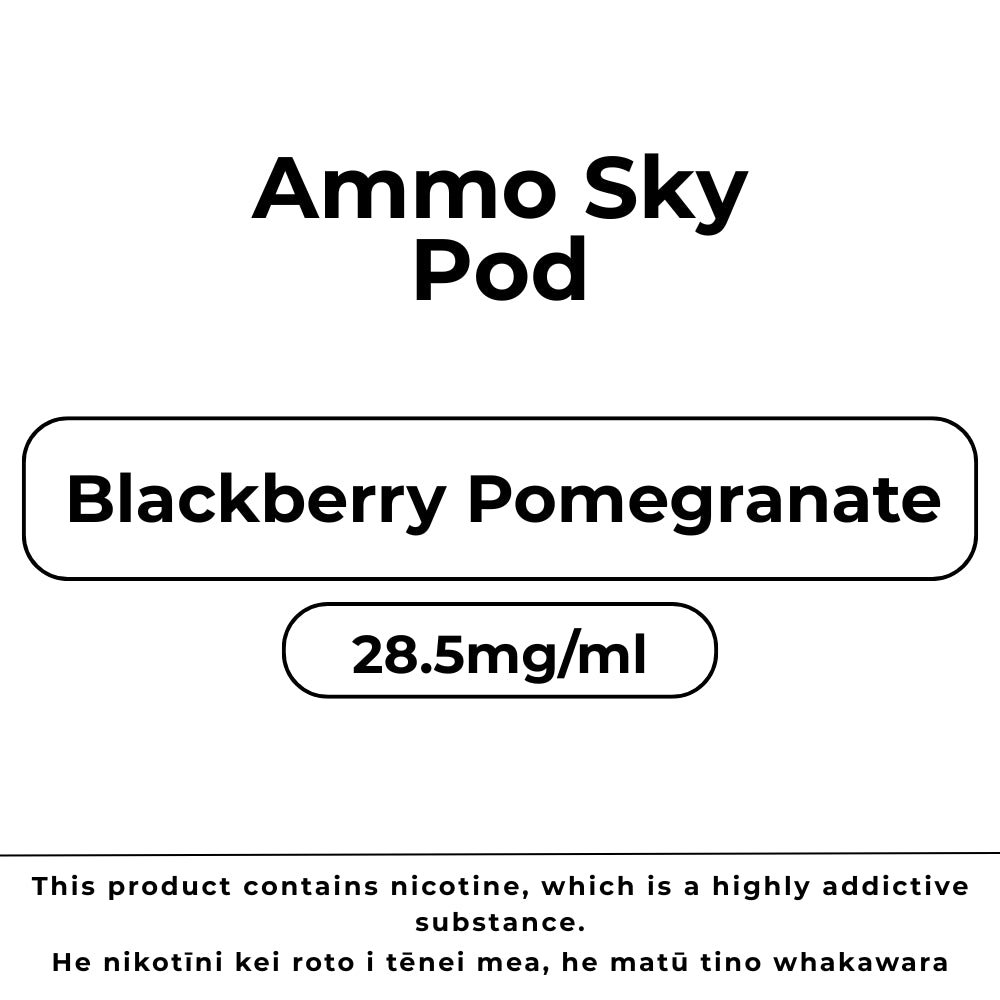 Ammo Sky Pod 28.5mg/ml Blackberry Pomegranate
