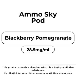 Ammo Sky Pod 28.5mg/ml Blackberry Pomegranate