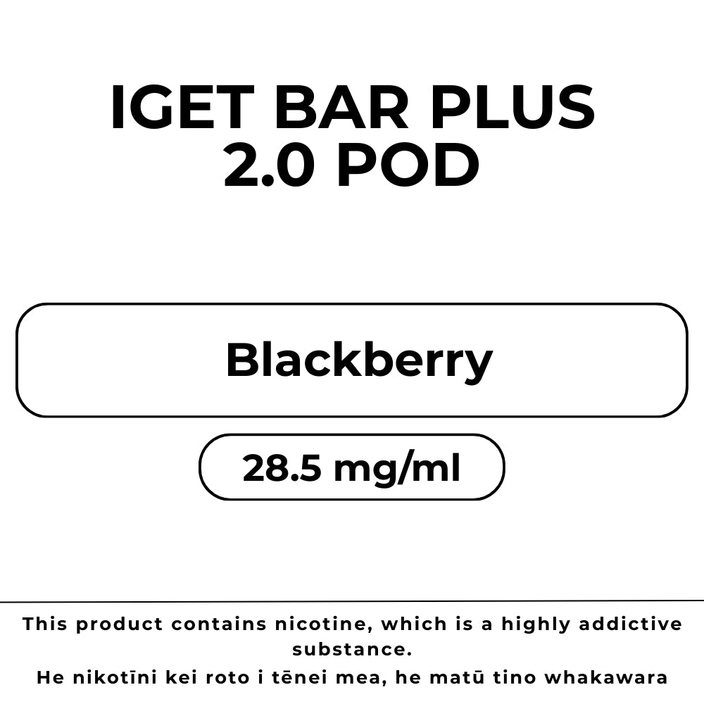 IGET Bar Plus 6k Pod Blackberry