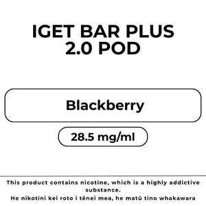 IGET Bar Plus 6k Pod Blackberry