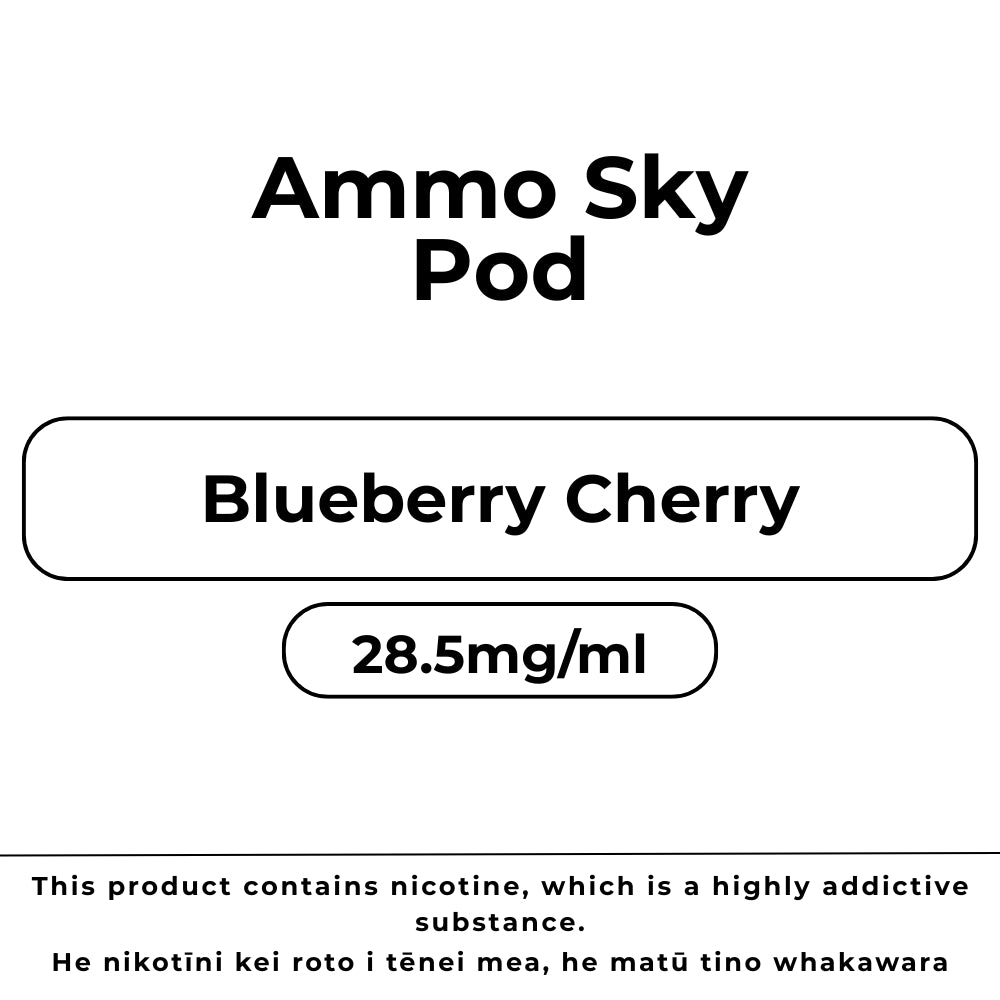 Ammo Sky Pod 28.5mg/ml Blueberry Cherry
