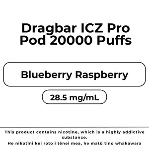 Dragbar ICZ Pro Pod Blueberry Raspberry