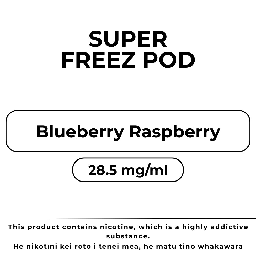 Super Freez Pod Blueberry Raspberry