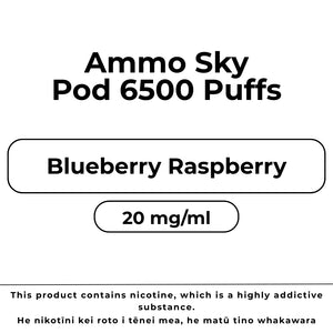 Ammo Sky Pod 20mg/ml Blueberry Raspberry
