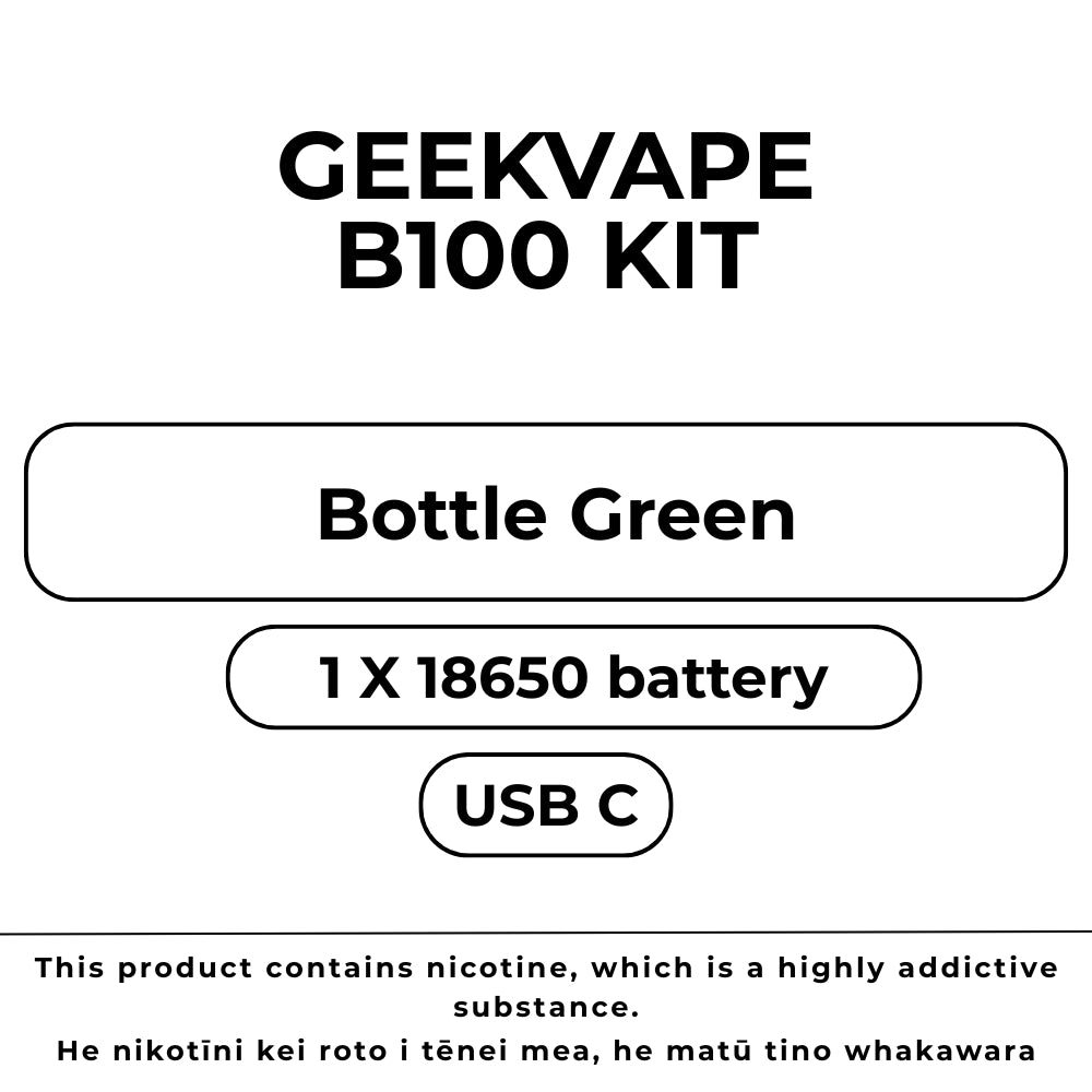 Geek Vape B100 Kit Bottle Green
