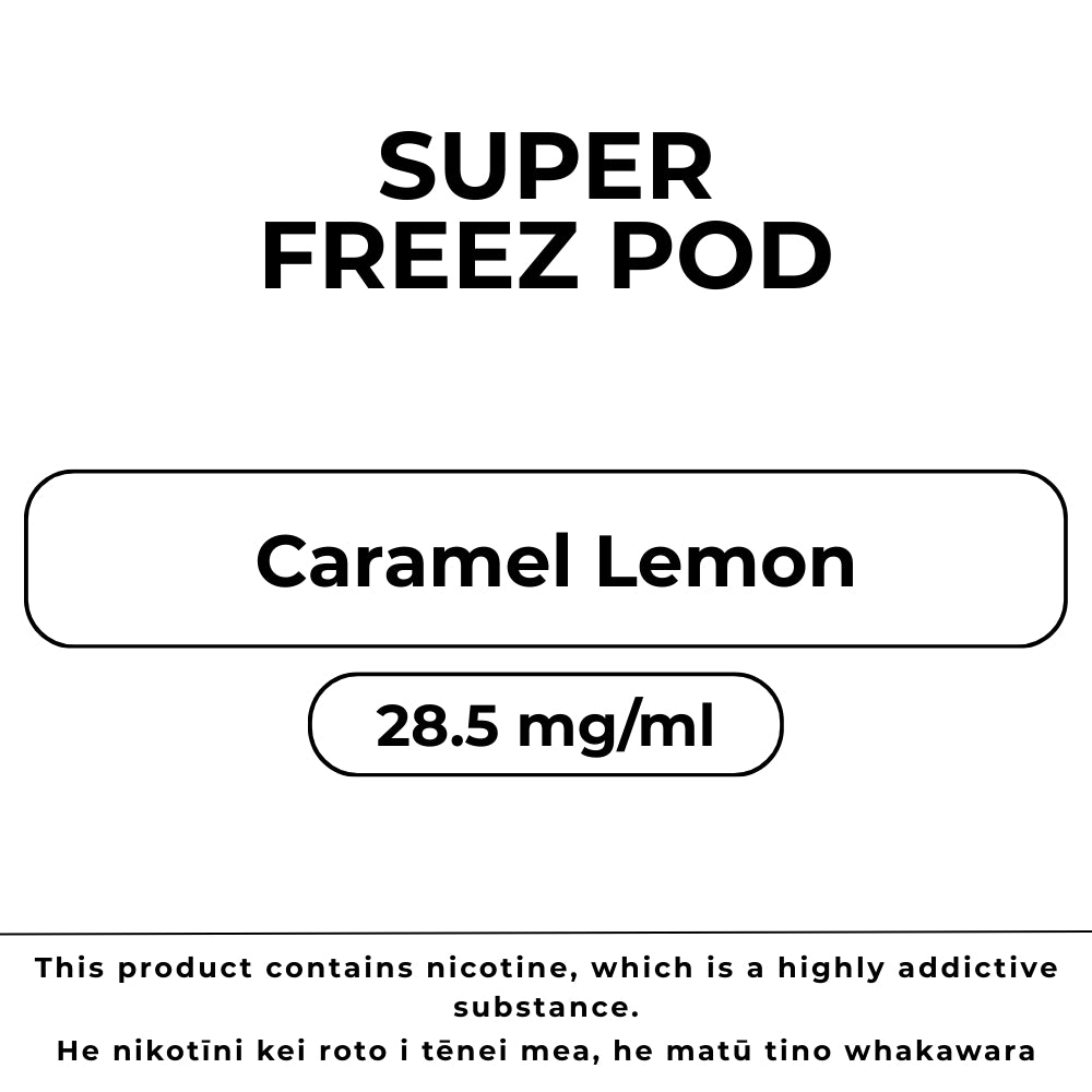 Super Freez Pod Caramel Lemon