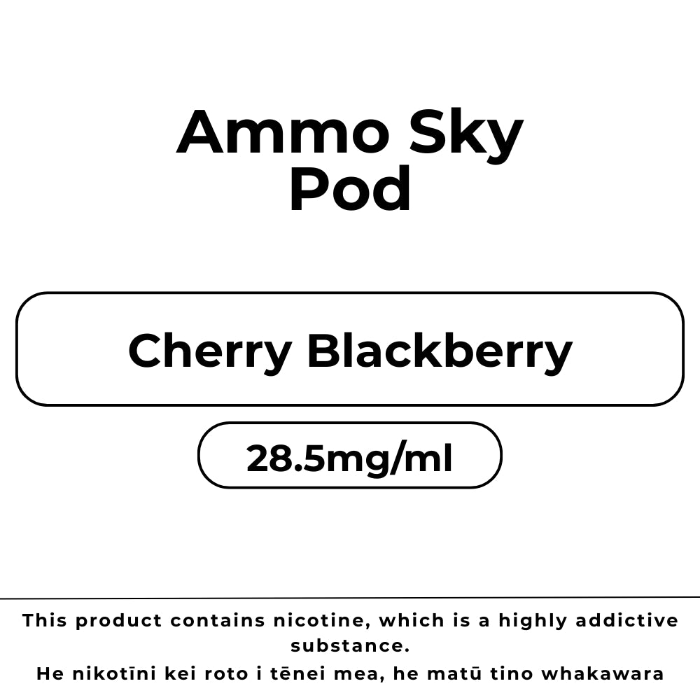 Ammo Sky Pod 28.5mg/ml Cherry Blackberry