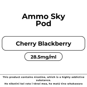 Ammo Sky Pod 28.5mg/ml Cherry Blackberry