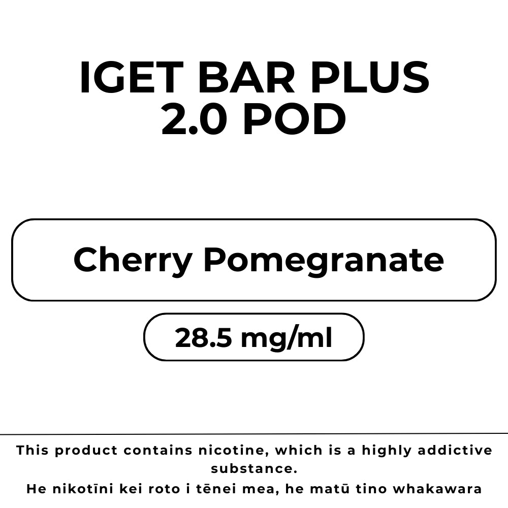 IGET Bar Plus 6k Pod Cherry Pomegranate