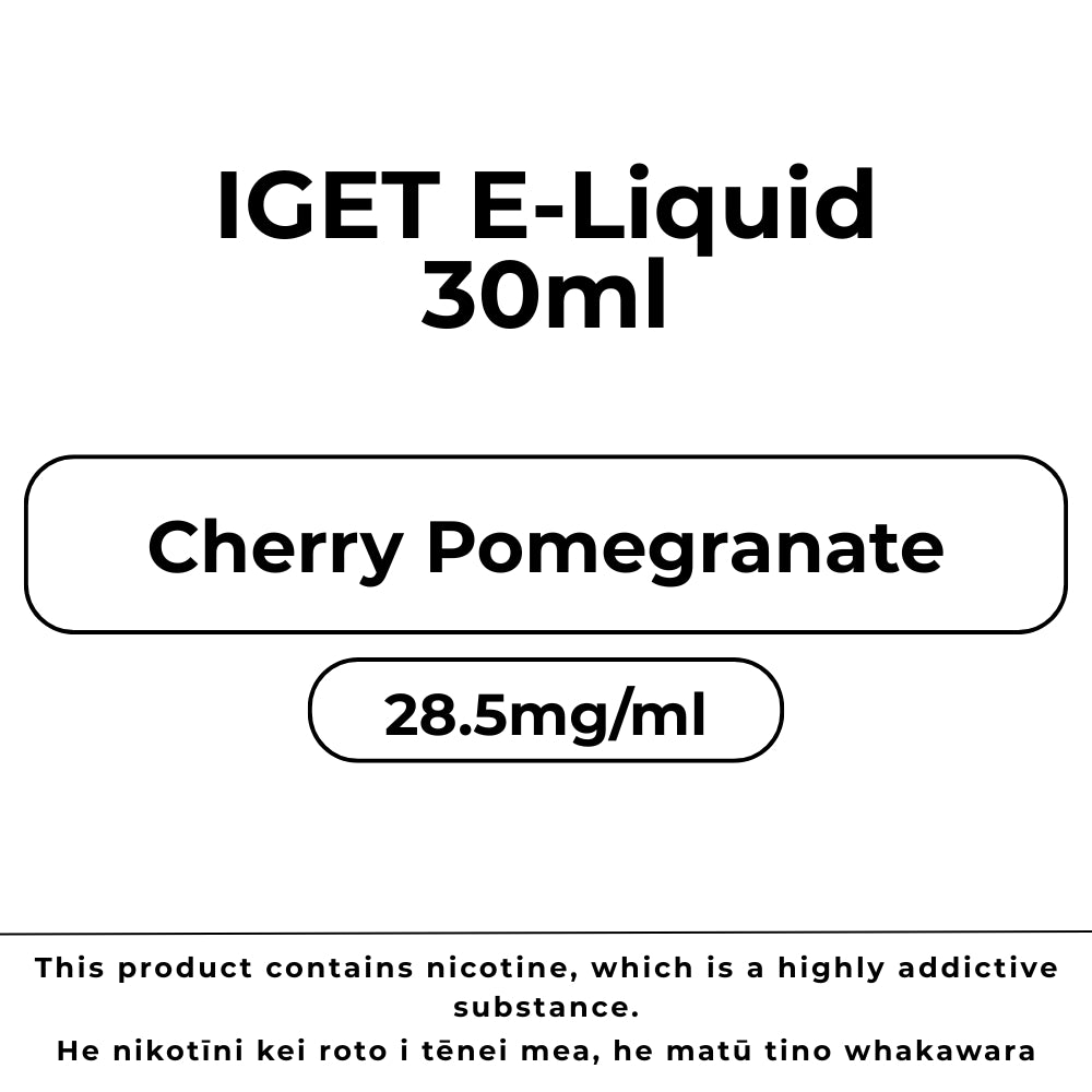 IGET E-Liquid Cherry Pomegranate 28.5mg/ml