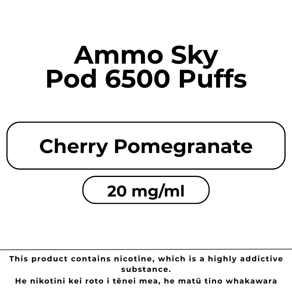 Ammo Sky Pod 20mg/ml Cherry Pomegranate