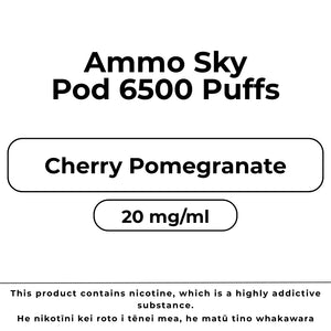 Ammo Sky Pod 20mg/ml Cherry Pomegranate