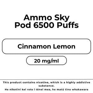 Ammo Sky Pod 20mg/ml Cinnamon Lemon