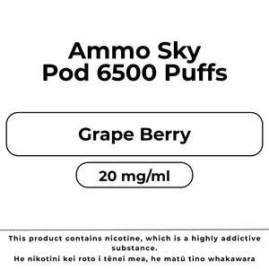 Ammo Sky Pod 20mg/ml Grape Berry