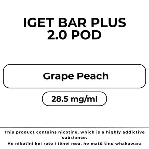 IGET Bar Plus 6k Pod Grape Peach
