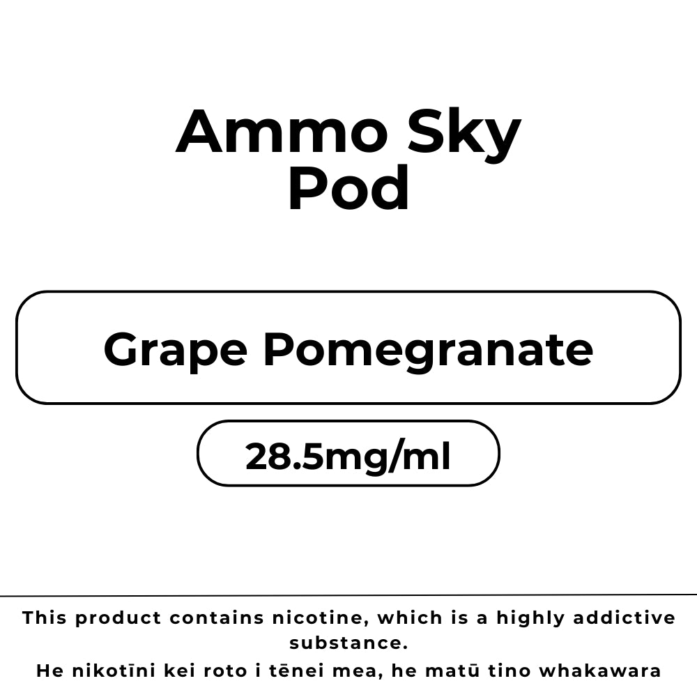 Ammo Sky Pod 28.5mg/ml Grape Pomegranate