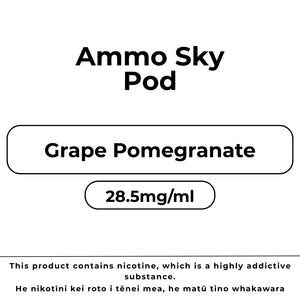 Ammo Sky Pod 28.5mg/ml Grape Pomegranate