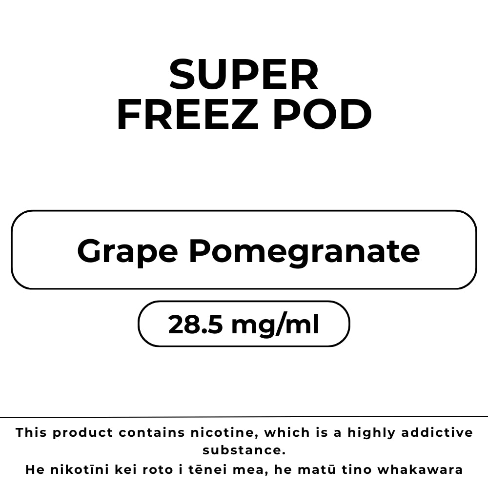 Super Freez Pod Grape Pomegranate