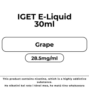 IGET E-Liquid Grape 28.5mg/ml