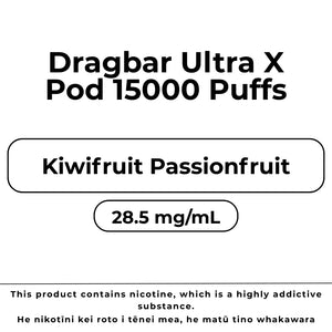 Dragbar Ultra X Pod Kiwifruit Passionfruit