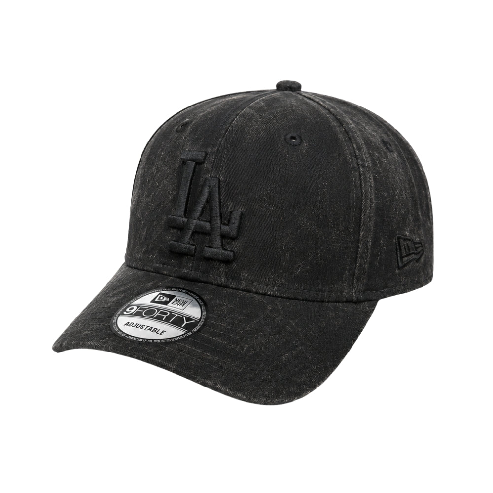 Los Angeles Dodgers Washed Black 9FORTY Adjustable Cap
