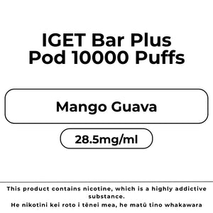 IGET Bar Plus 10k Pod Mango Guava