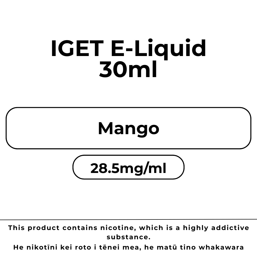 IGET E-Liquid Mango 28.5mg/ml