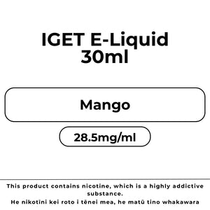 IGET E-Liquid Mango 28.5mg/ml