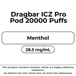 Dragbar ICZ Pro Pod Menthol