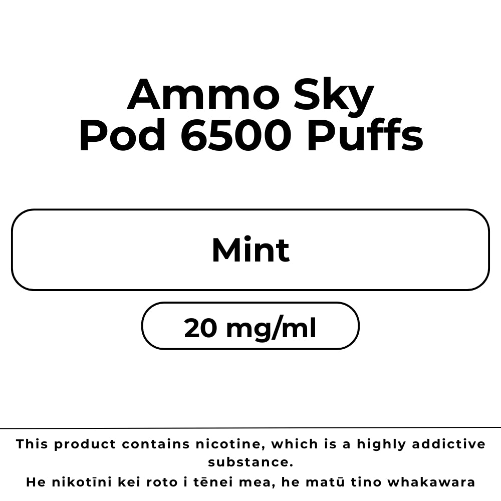 Ammo Sky Pod 20mg/ml Mint
