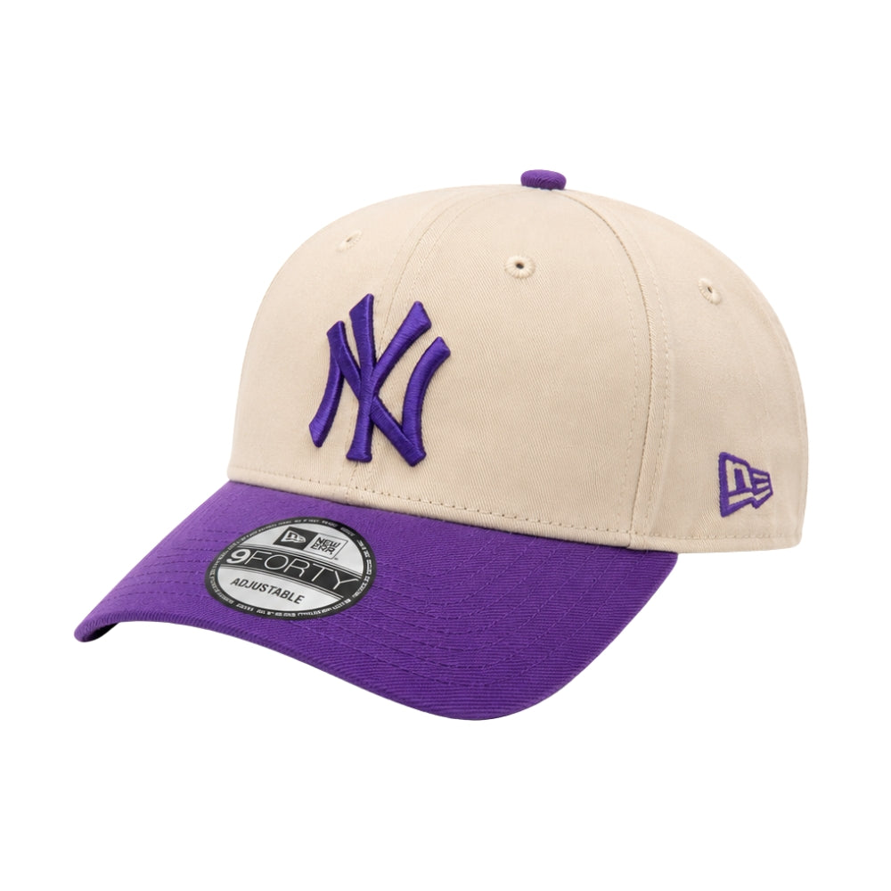 New York Yankees Cream/Purple 9FORTY Adjustable Cap