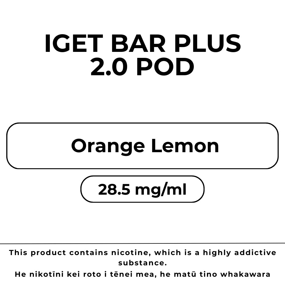 IGET Bar Plus 6k Pod Orange Lemon
