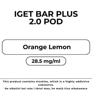 IGET Bar Plus 6k Pod Orange Lemon