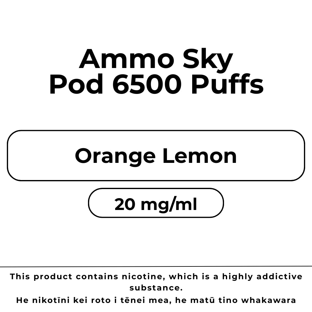 Ammo Sky Pod 20mg/ml Orange Lemon