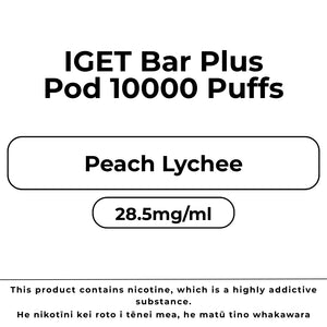 IGET Bar Plus 10k Pod Peach Lychee