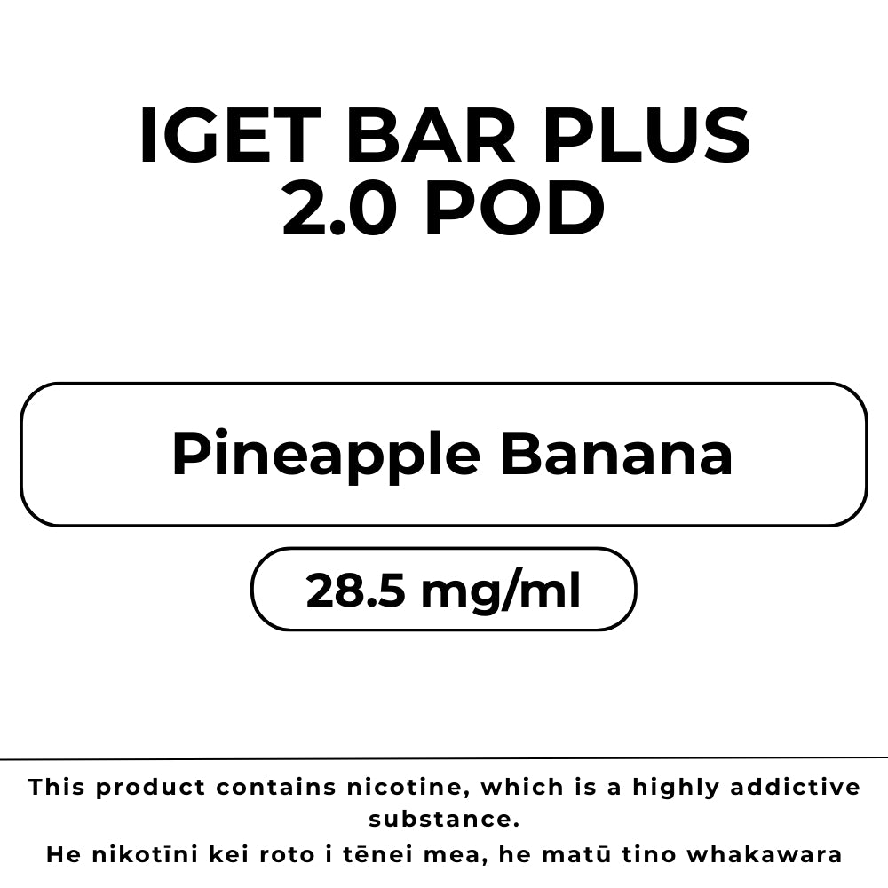 IGET Bar Plus 6k Pod Pineapple Banana