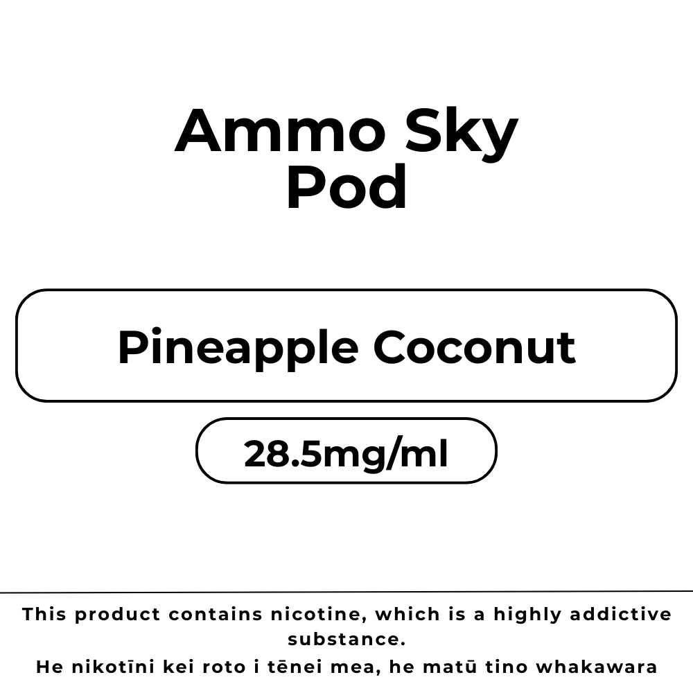 Ammo Sky Pod 28.5mg/ml Pineapple Coconut