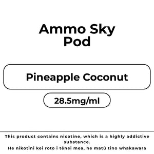 Ammo Sky Pod 28.5mg/ml Pineapple Coconut