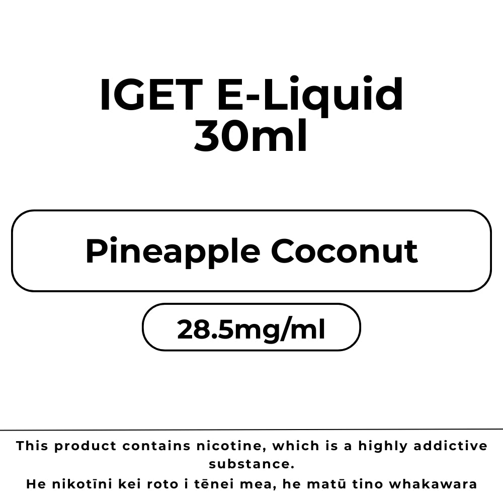 IGET E-Liquid Pineapple Coconut 28.5mg/ml