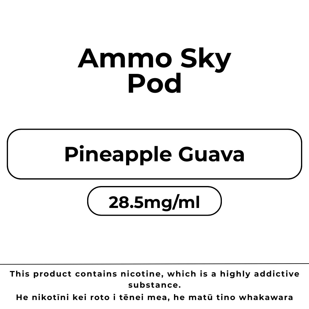 Ammo Sky Pod 28.5mg/ml Pineapple Guava